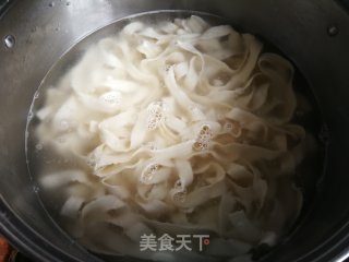 Sliced Noodles with Mushroom Marinated and Knife recipe