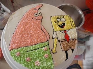 Spongebob and Pie Star Cake recipe