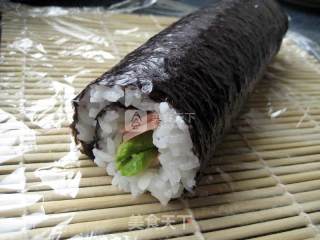 Avocado Ham Sushi-two Rolls and Two Different Colors recipe