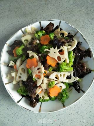 Fried Lotus Root with Broccoli recipe