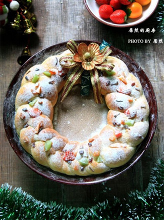 Christmas Wreath Bread recipe