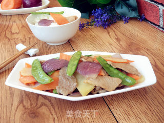Stir-fried Tenderloin with Seasonal Vegetables recipe