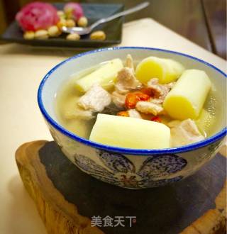 Yam Fungus Lean Meat Soup recipe