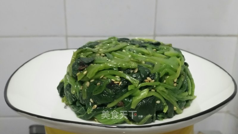 Garlic Spinach Steps recipe