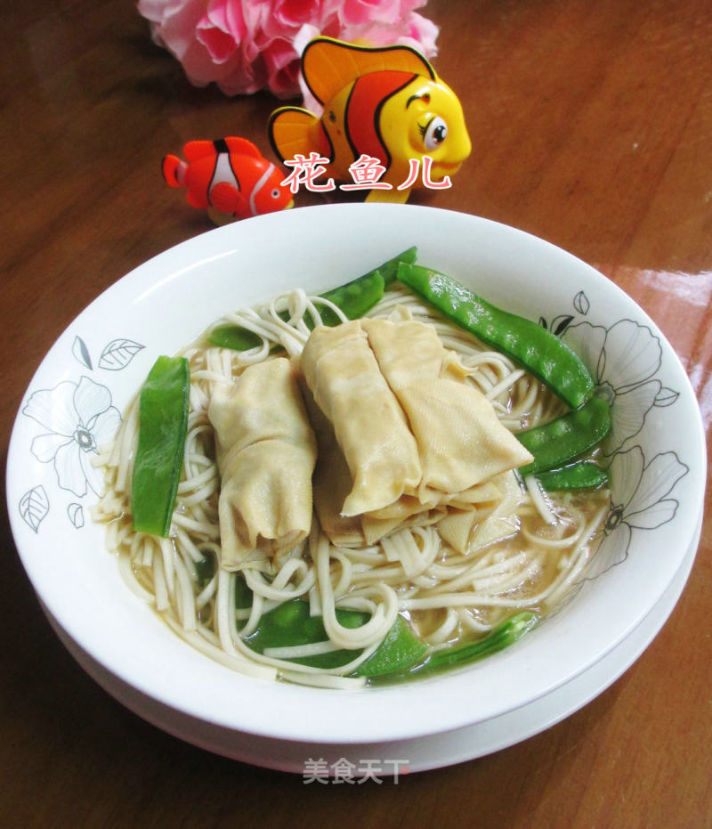 Snow Bean Noodles and Soba Noodles recipe