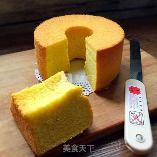 #aca烤培明星大赛# Pumpkin Chiffon Cake (low Sugar and Low Oil) recipe