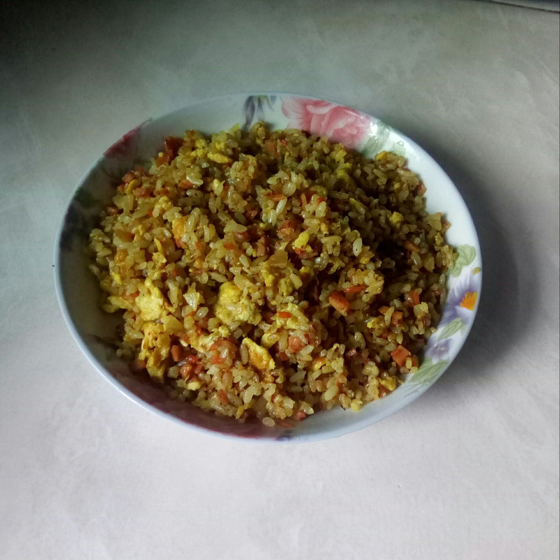 Curry Pineapple Egg Fried Rice recipe