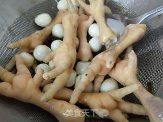 Chicken Feet and Quail Eggs recipe