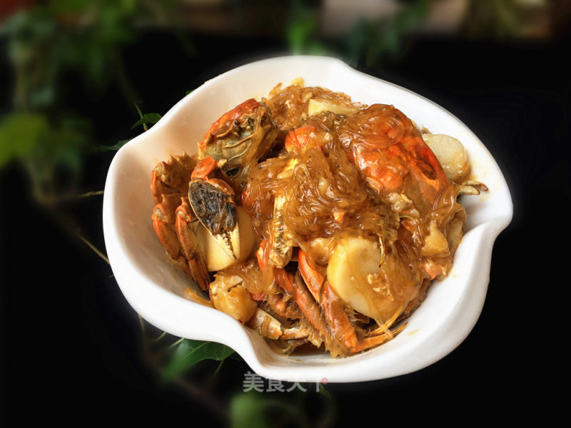 Fried Vermicelli with Hairy Crab recipe