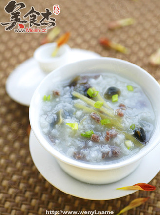 Congee with Preserved Egg and Lean Meat recipe