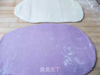 Two-color Purple Sweet Potato Steamed Bun Rolls recipe