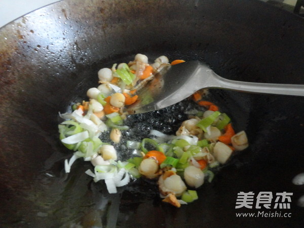 Scallops Stir-fried Tofu and Choy Sum recipe