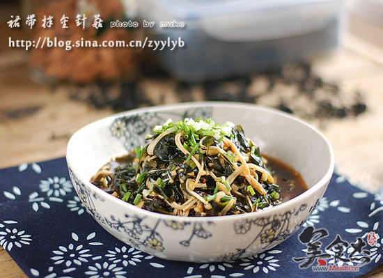 Wakame with Enoki Mushroom recipe