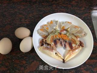 Steamed Red Crab with Eggs recipe