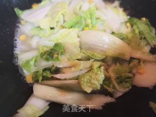 Stir-fried Chinese Cabbage with Corn recipe