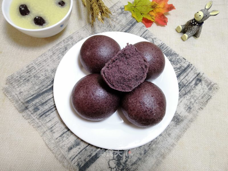 Black Rice Noodle Mantou recipe