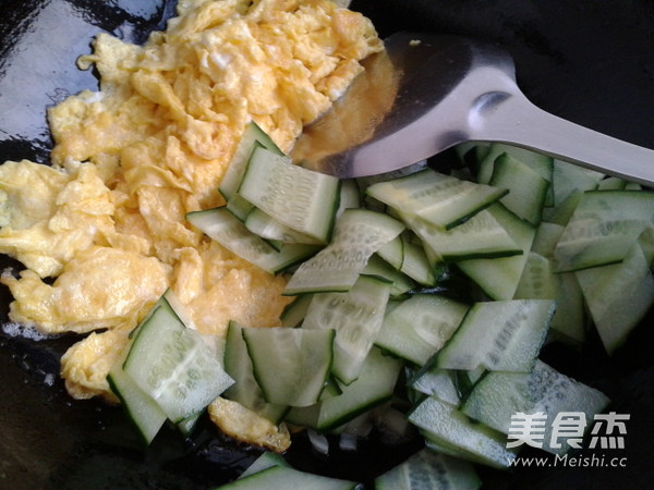 Cucumber Egg Fried Rice recipe
