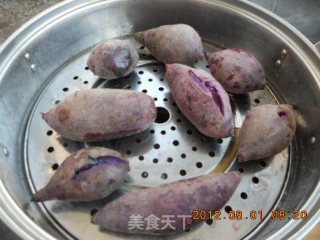 Pumpkin Purple Potato Cake recipe