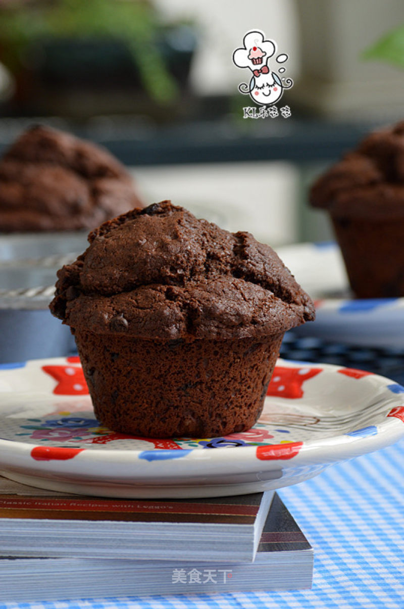 Chocolate Muffin-mushroom Head Shape recipe