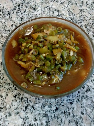 Marinated Jiang Beans and Green Peppers recipe