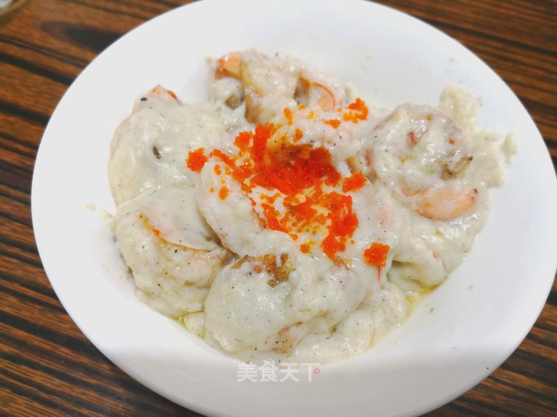 Shrimp Balls with Milk Cheese recipe