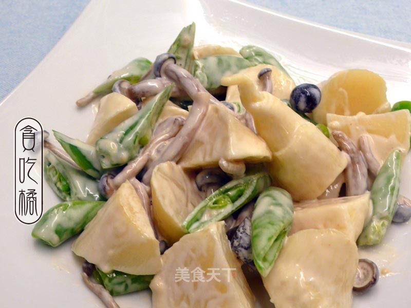 Fermented Bean Curd Mayonnaise Vegetable Salad "zizania White Bamboo Shoots 1" recipe