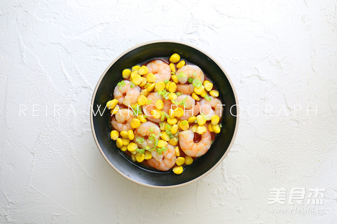 Shrimp Corn Steamed Egg recipe