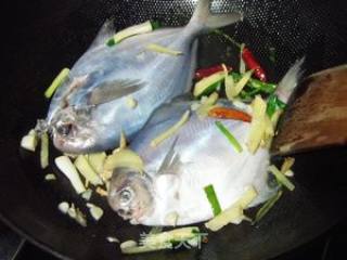 Pomfret and Potato Soup with Pickled Vegetables recipe