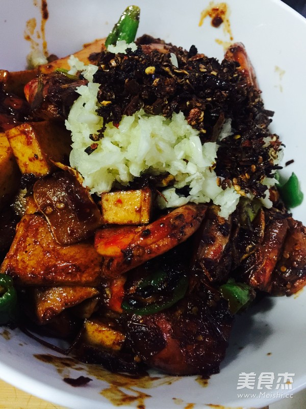 Spicy Chiba Tofu Dry Pot Shrimp recipe