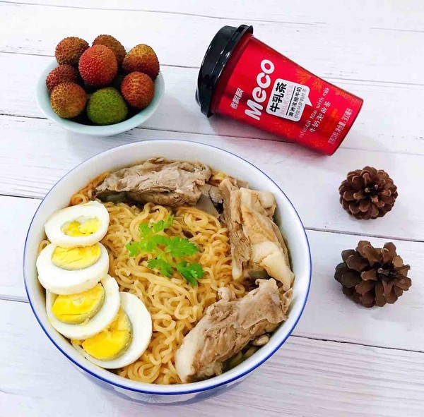 Instant Noodles with Pork Ribs recipe
