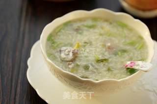 Cilantro Pork Liver Yin Rice Congee recipe