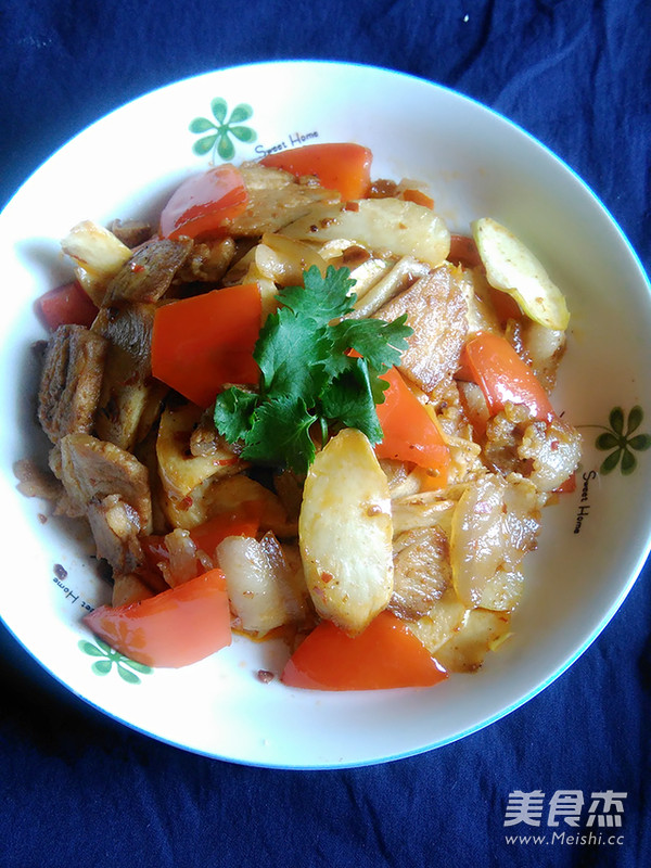 Stir-fried Twice-cooked Pork with High Bamboo Shoots recipe