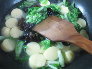 Boiled Cabbage with Black Fungus and Cherry Jade Tofu recipe