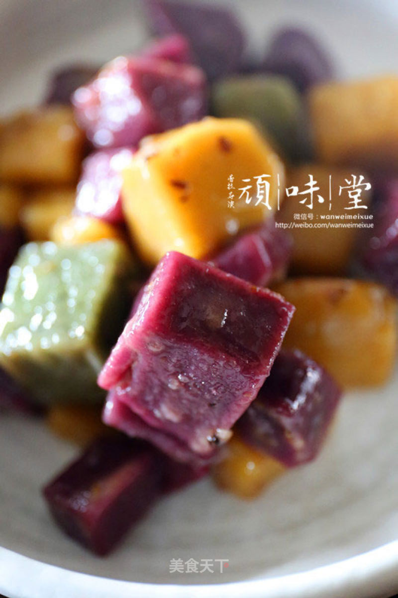 Stir-fried Colorful Rice Cake with Osmanthus Sugar