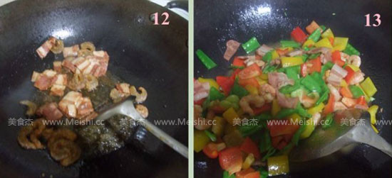 Fried Udon Noodles with Shrimp recipe