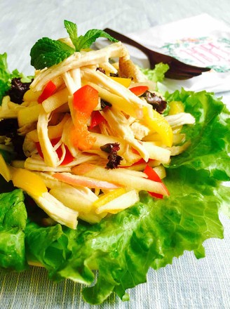 Apple Shredded Chicken Salad recipe