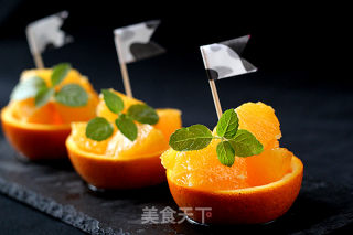 Lovely [mini Orange Fruit Plate] recipe