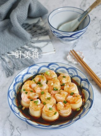 Steamed Shrimp with Japanese Tofu recipe