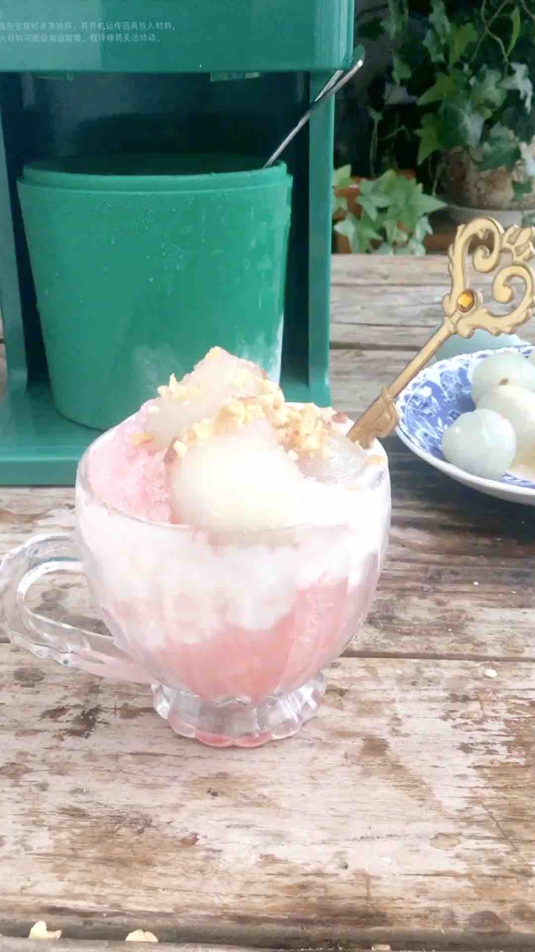 Yogurt Lychee Watermelon Ice recipe
