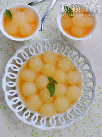 Winter Melon Balls with Orange Juice recipe