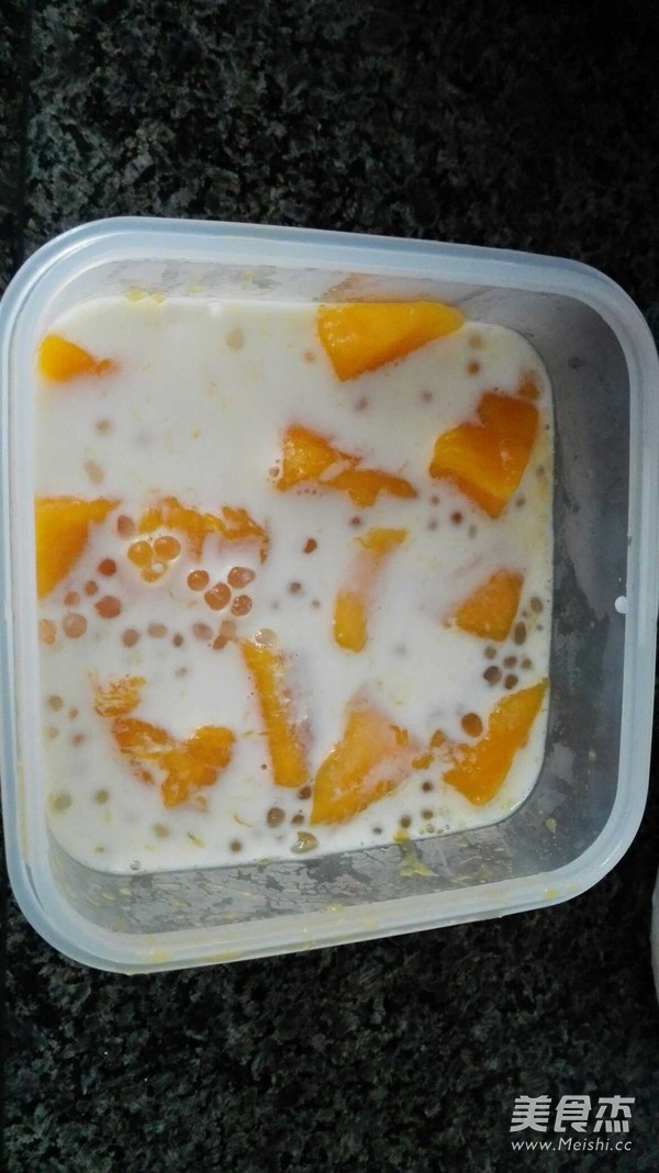 Mango Sago Milk Jelly recipe