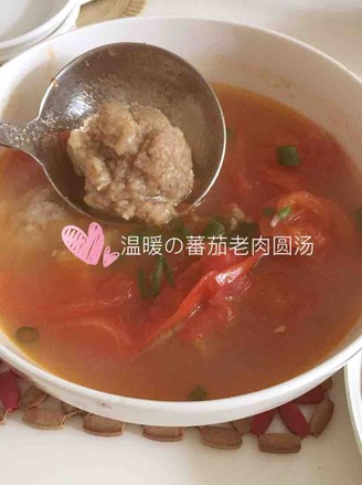 Tomato Old Meatball Soup