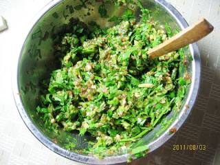 Siu Mai with Fresh Meat and Small Celery recipe