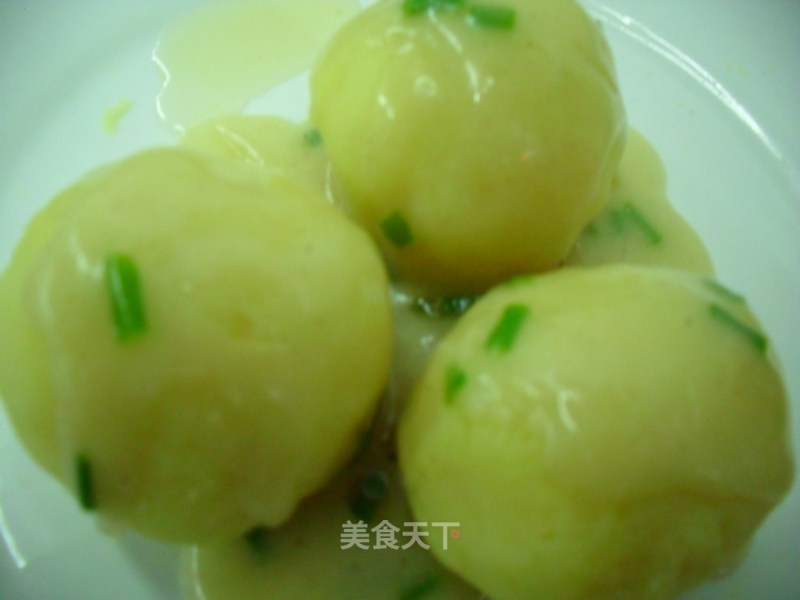 Mashed Potatoes with Scallion Oil recipe