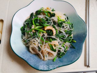 Spinach Mixed Vermicelli recipe