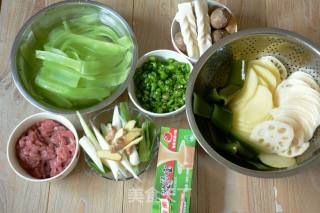 Green Pepper Skewers Hot Pot recipe