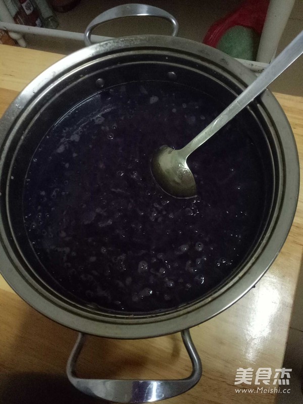 Coconut Milk Purple Sweet Potato Sago recipe