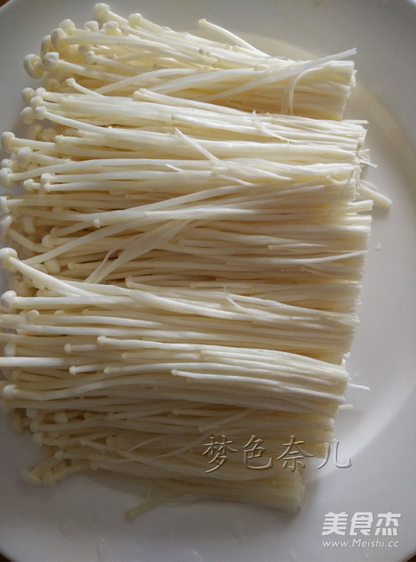 Enoki Mushroom with Oyster Sauce recipe