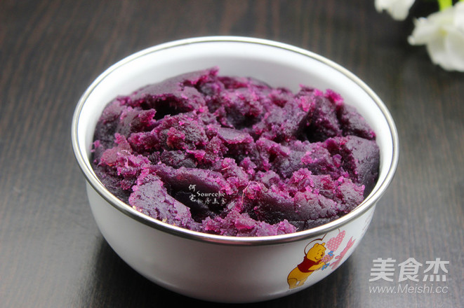 Purple Sweet Potato Glutinous Rice Cake recipe