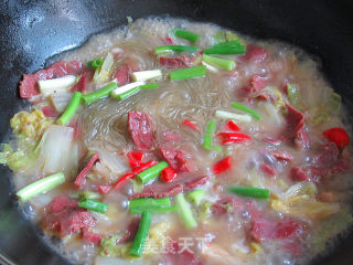 Beef Stew with Cabbage Vermicelli recipe